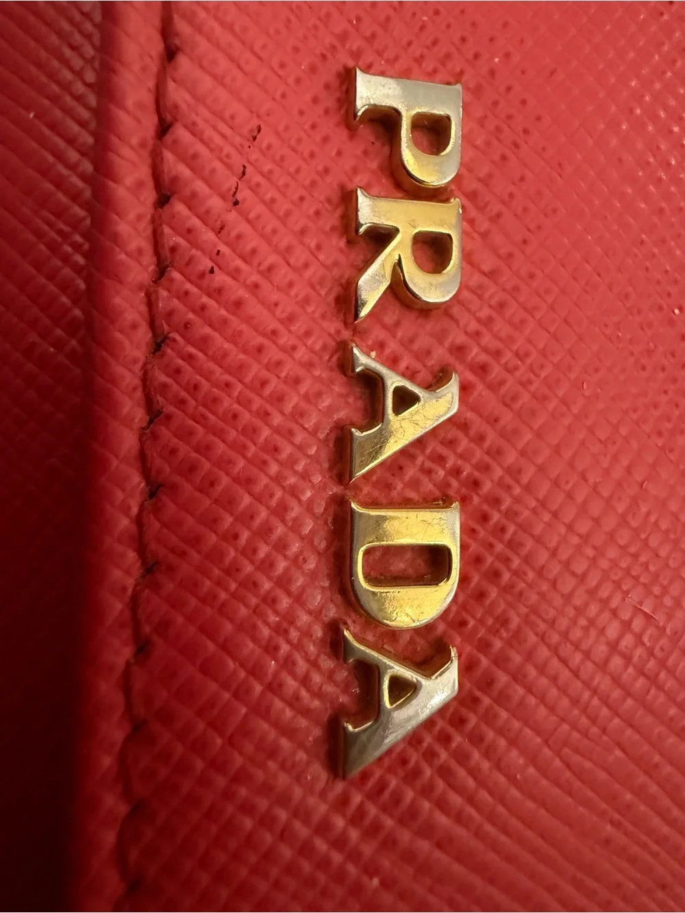Prada saffiano leather wallet pink and beige - Picture 2 of 16